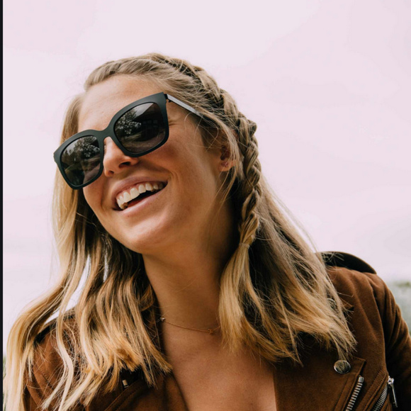 Diff Eyewear Accessories - DIFF: Ella Lauren Akins Black Sunglasses